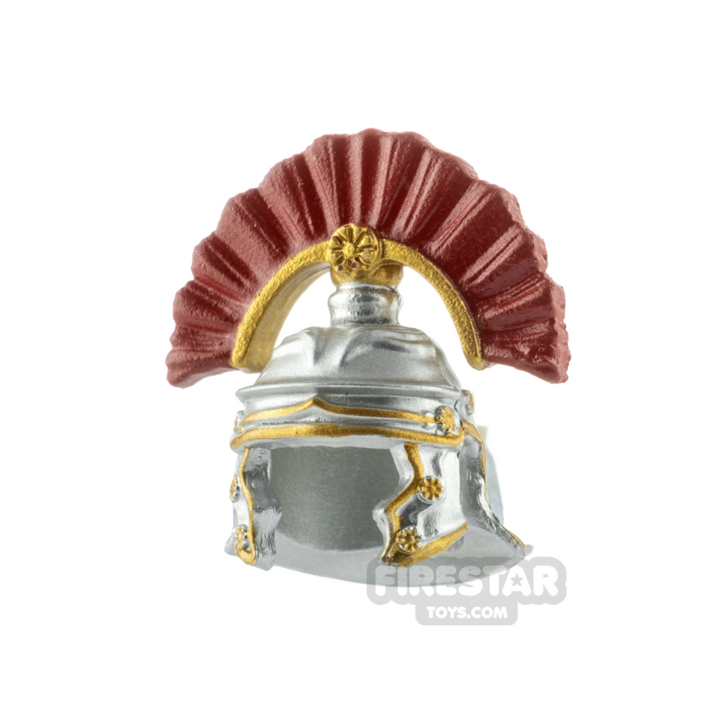 Minifigure Headgear Roman Centurion Helmet METALLIC SILVER