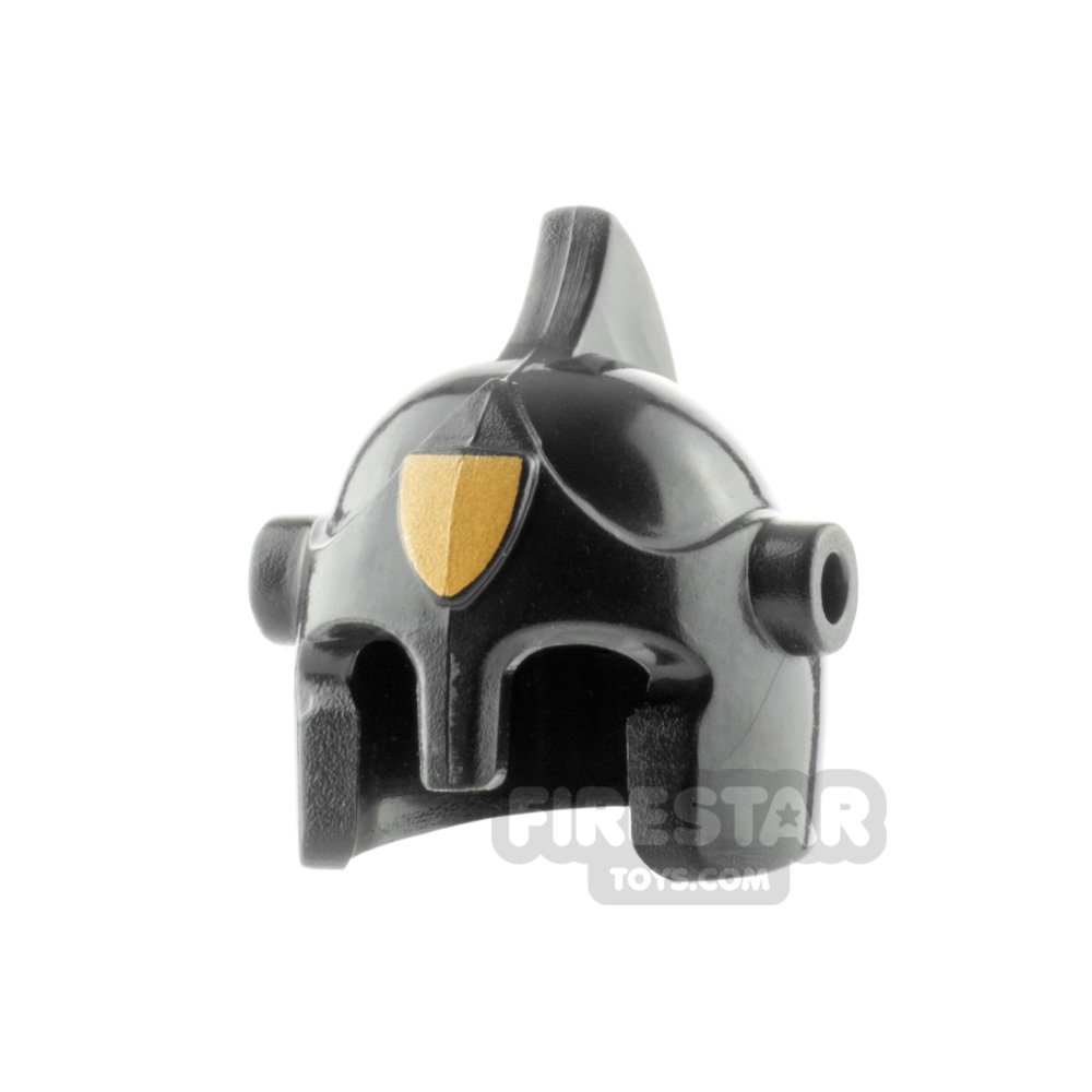 BrickForge Battle Helmet with Crest BLACK