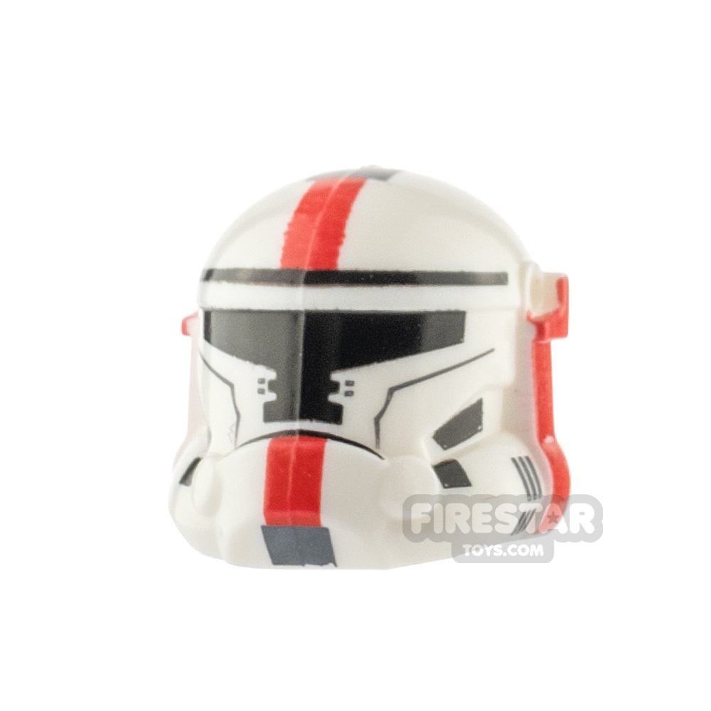 Arealight HVC Red Print Combat Helmet WHITE
