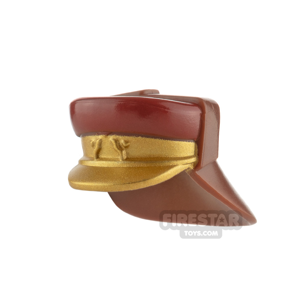 LEGO Hat with Neck Protector Captain Panaka REDDISH BROWN