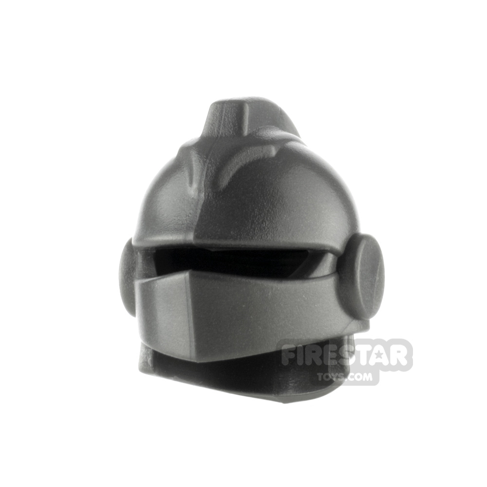 BrickWarriors Minifigure Headgear Jousting Helmet STEEL