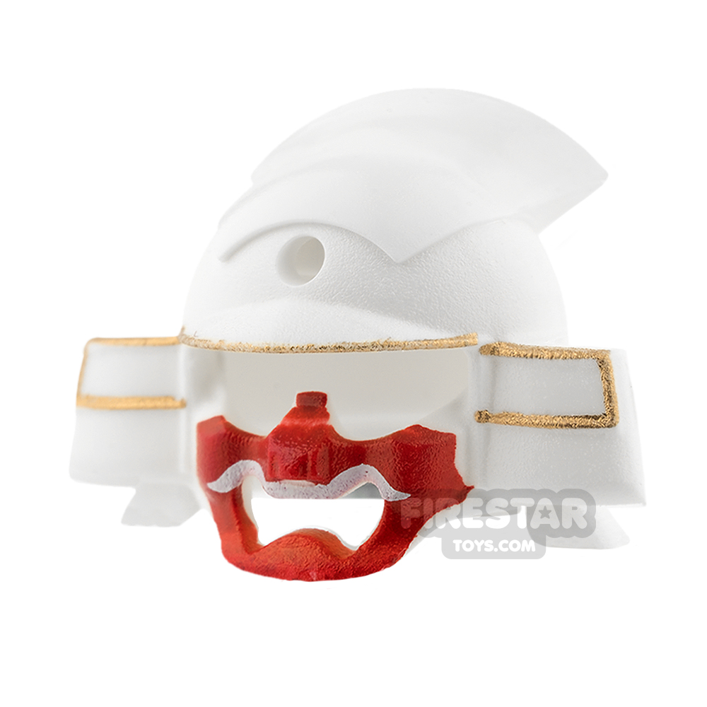 SI-DAN - Samurai Kabuto Helmet - White and Red