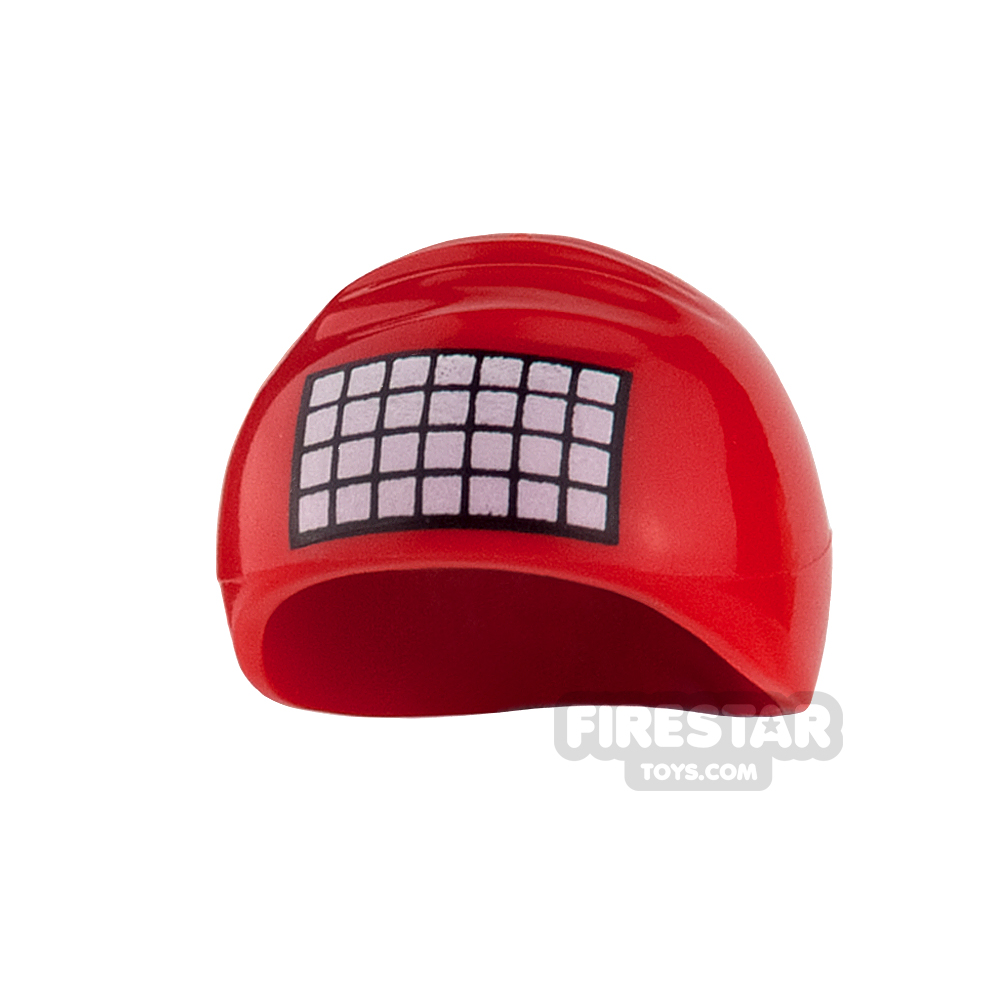 LEGO -  Swimming Cap - with Grid Pattern RED