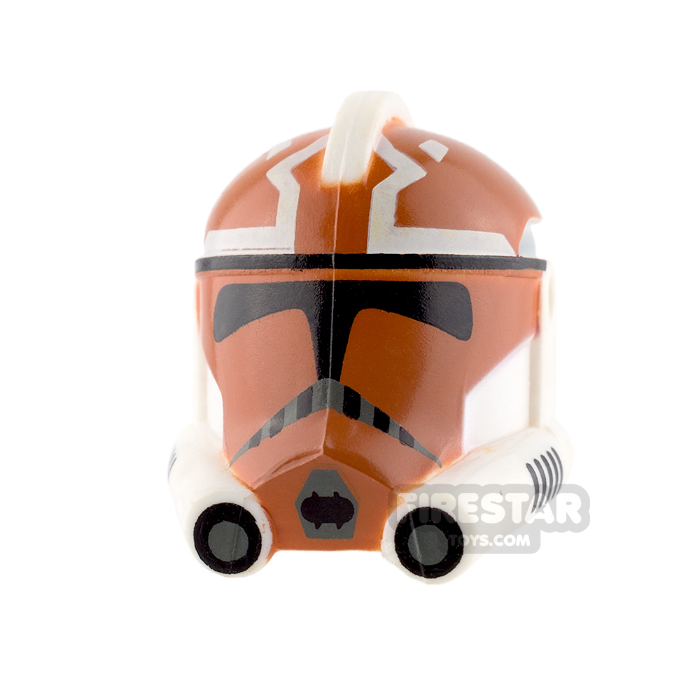 Clone Army Customs P2 Helmet 332nd Trooper Dark Orange WHITE