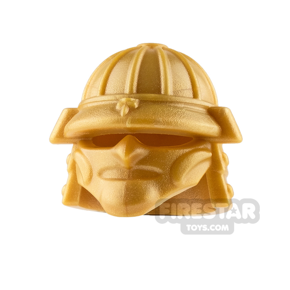 BrickWarriors - Samurai Helmet - Pearl Gold
