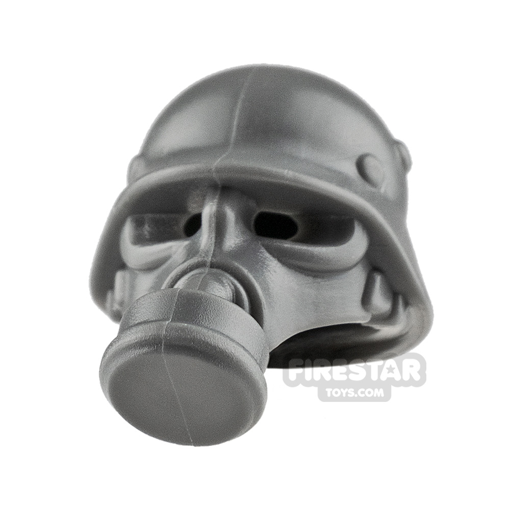 BrickWarriors German Gas Mask DARK BLUEISH GRAY