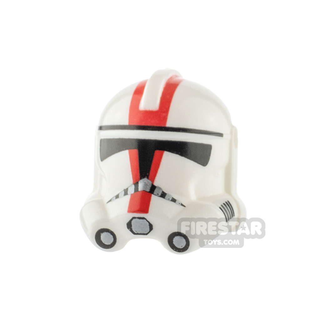 Arealight DVS Red Print Trooper Helmet WHITE