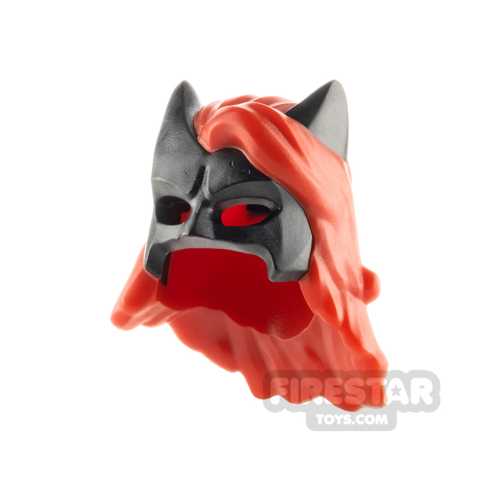 LEGO Batgirl Mask Long Red Hair