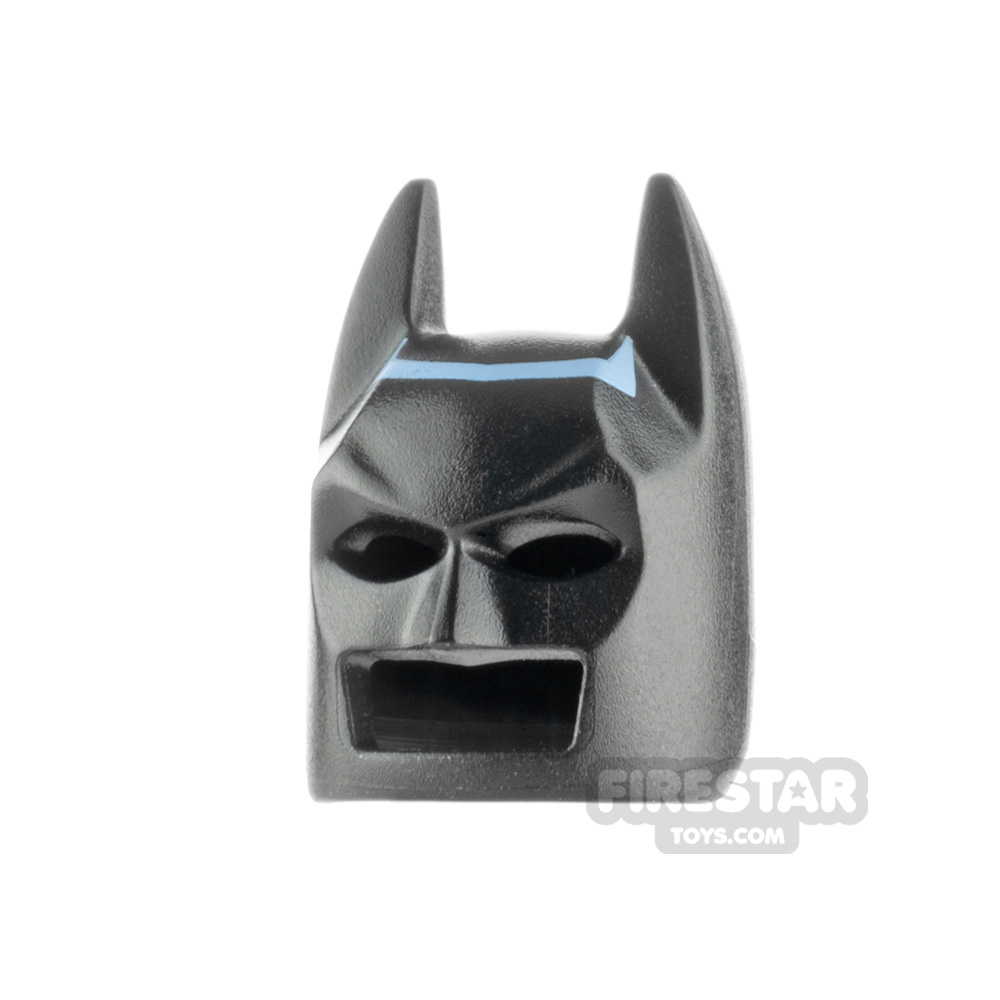 LEGO Batman Mask Angular Ears and Electro Pattern BLACK