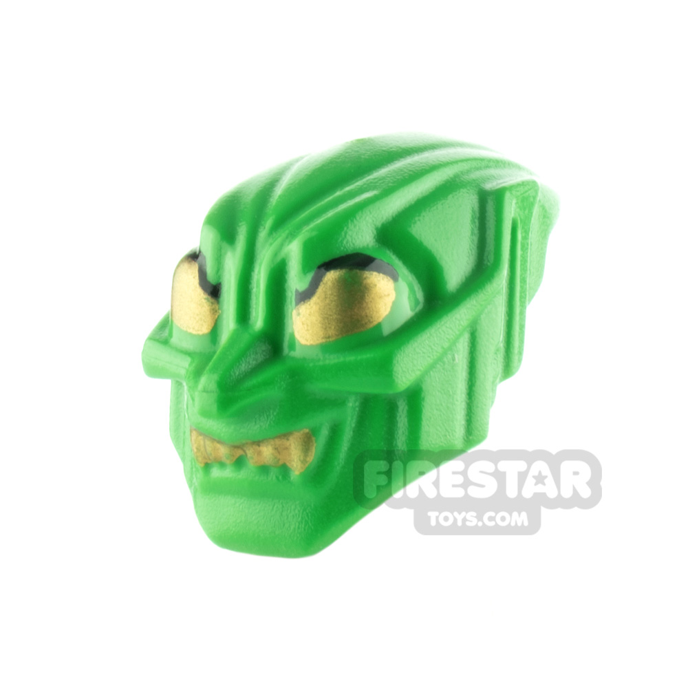 LEGO Minifigure Headgear Green Goblin Mask BRIGHT GREEN