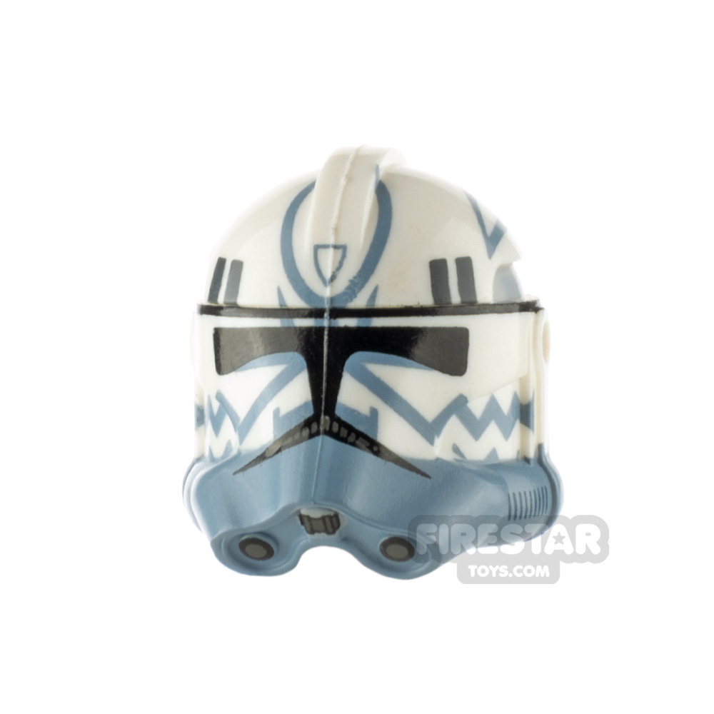 Clone Army Customs RP2 Helmet Comet Sand Blue Print WHITE