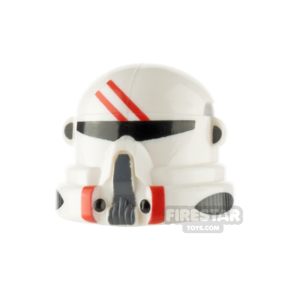 Clone Army Customs Airborne Helmet Red Print WHITE