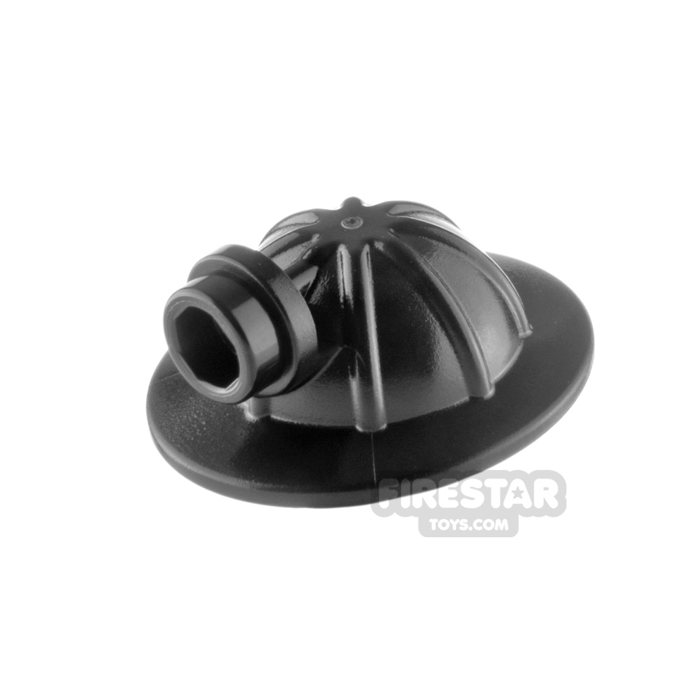 LEGO Minifigure Headgear Mining Helmet with Head Lamp BLACK