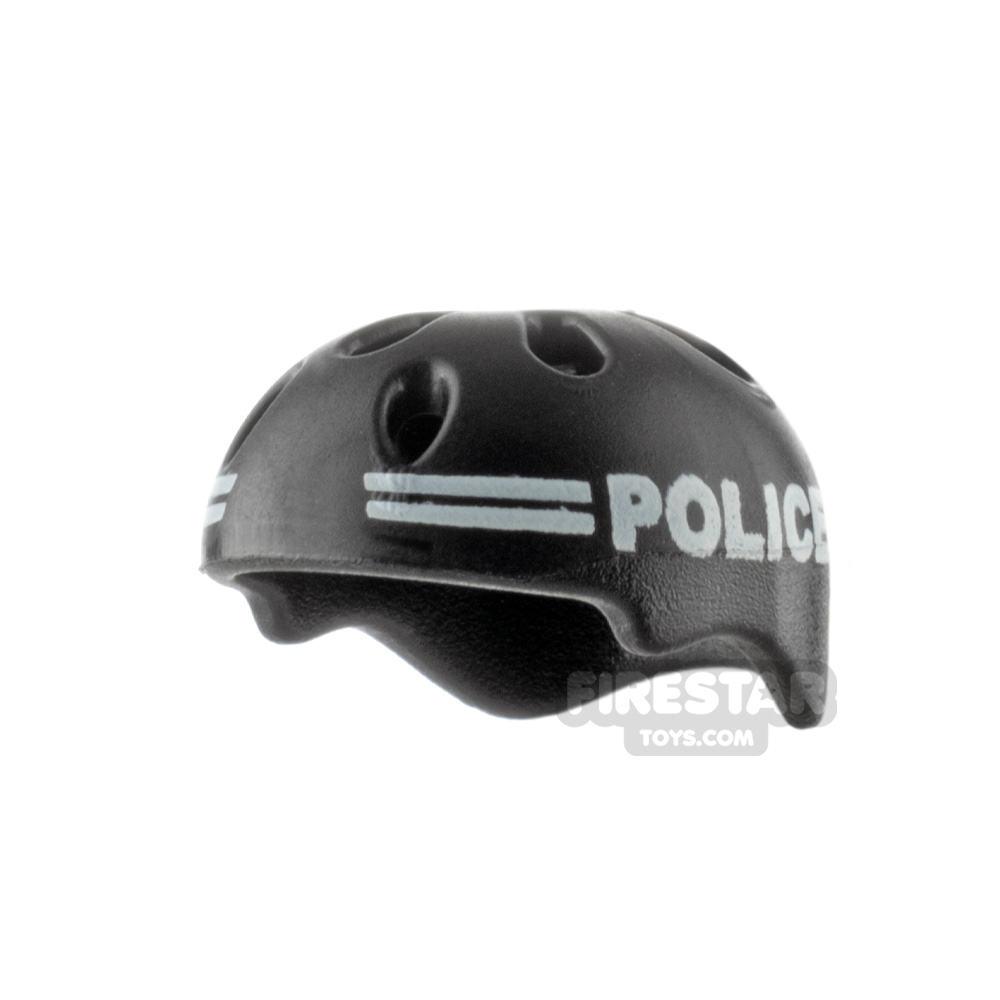 SI-DAN PTF Helmet with White Police Print BLACK