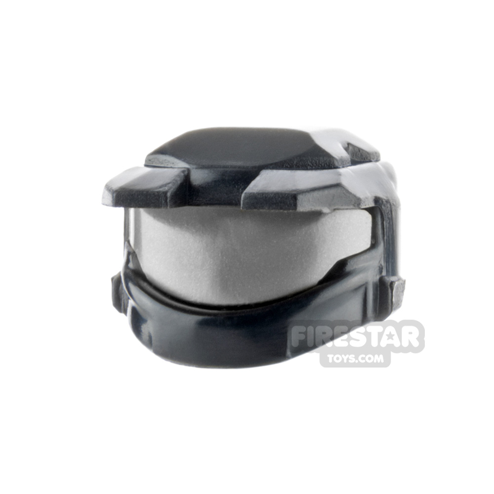 BrickTactical Space Marine Helmet Silver Visor BLACK