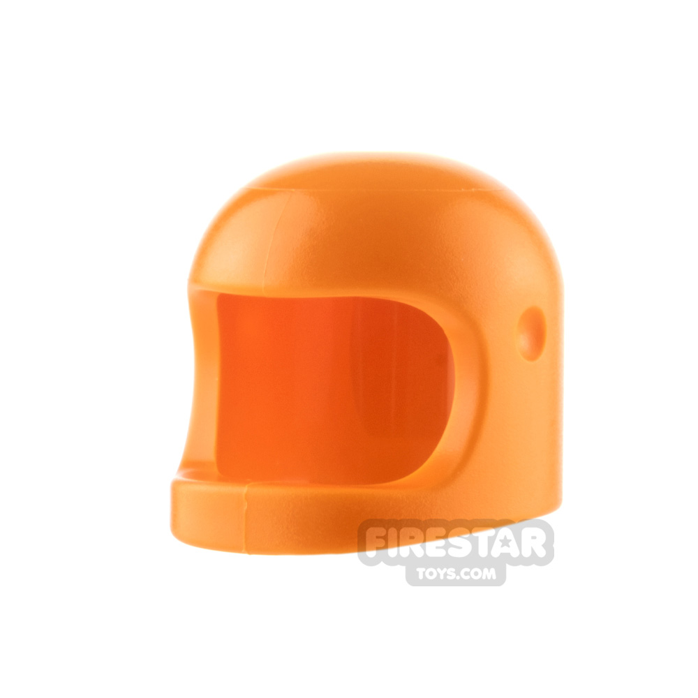 LEGO Biker Helmet with Thick Chin Strap ORANGE