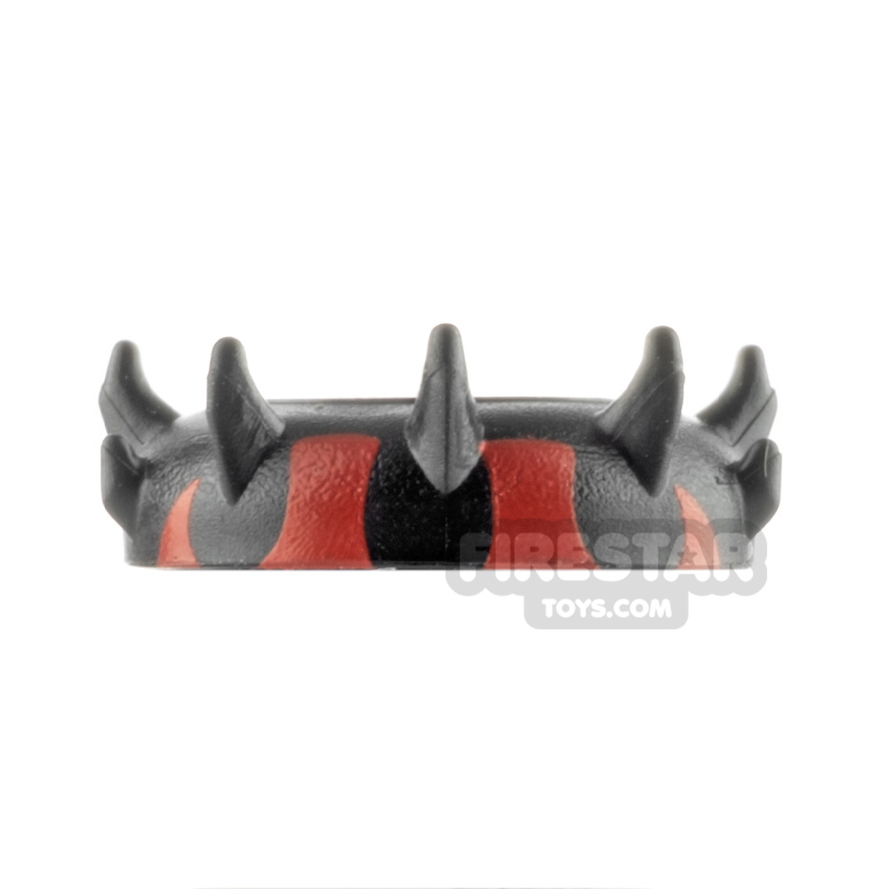 LEGO - Zabrak Horns - Black and Red BLACK