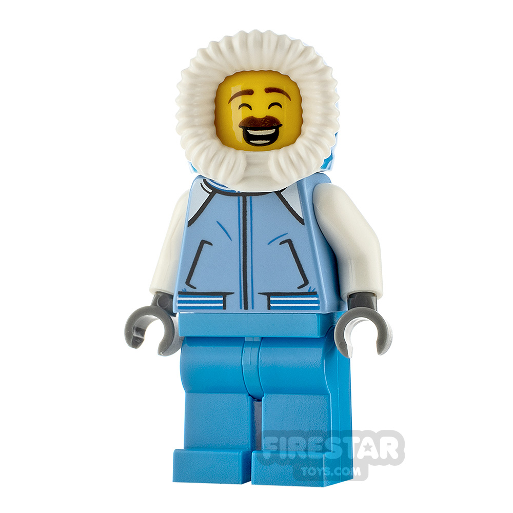 LEGO City Minfigure Sweeper Medium Blue Jacket