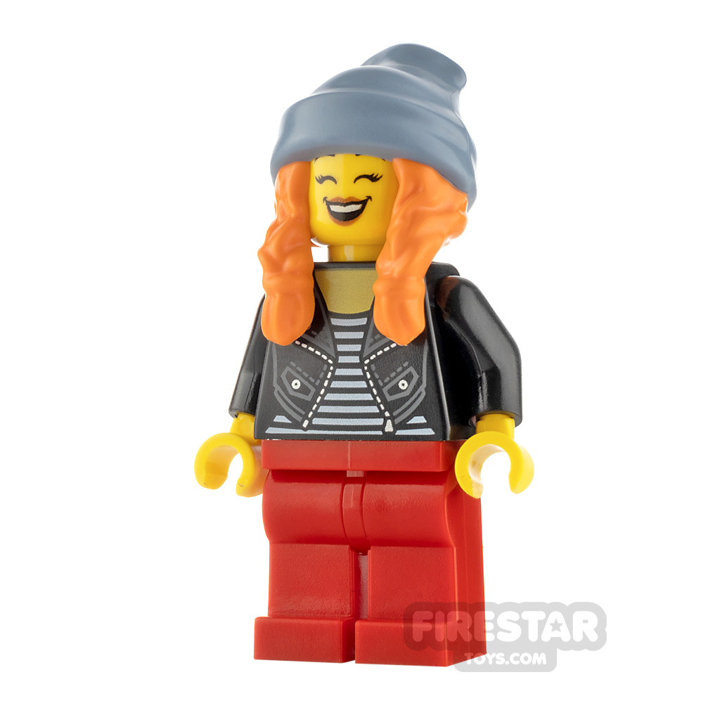LEGO City Minfigure Woman Striped Top