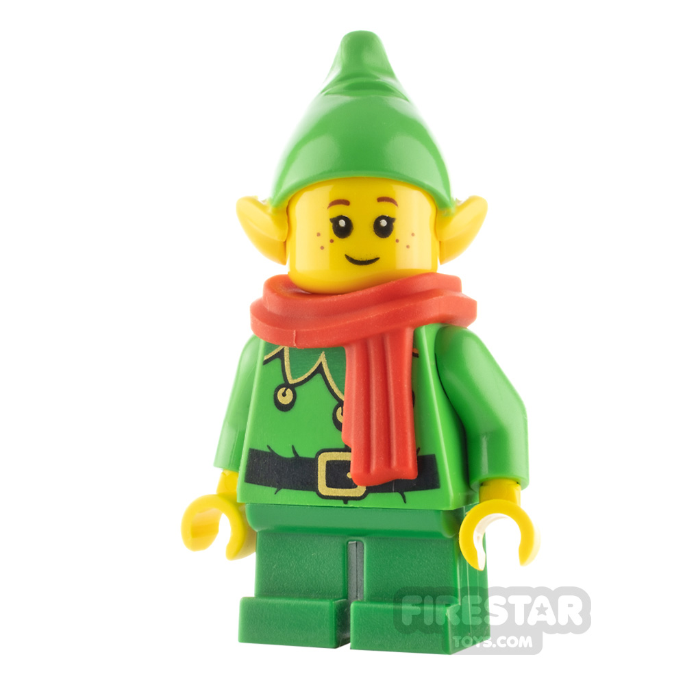 LEGO City Minifigure Elf Scalloped Collar and Freckles 