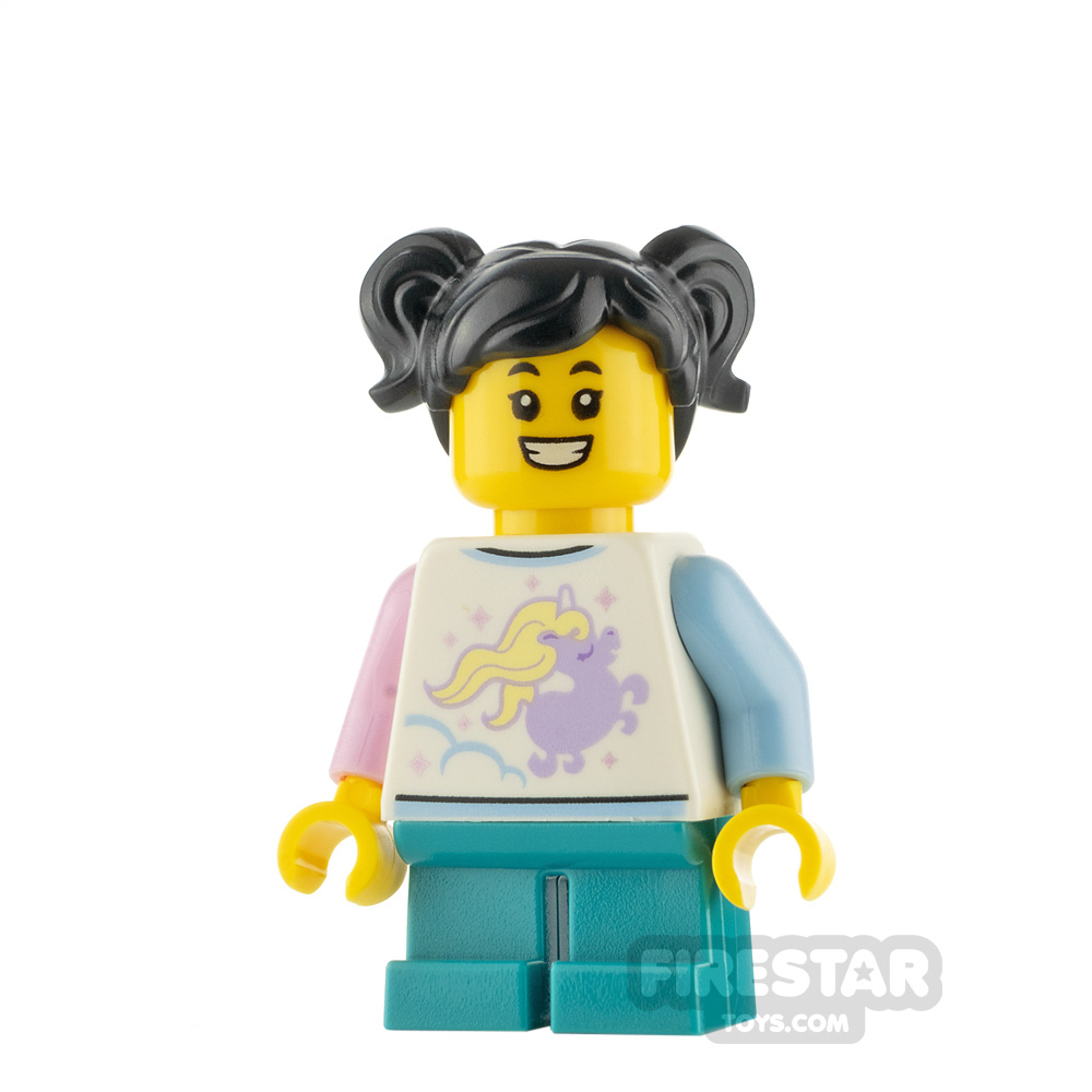 LEGO City Minifigure Girl with Unicorn Shirt