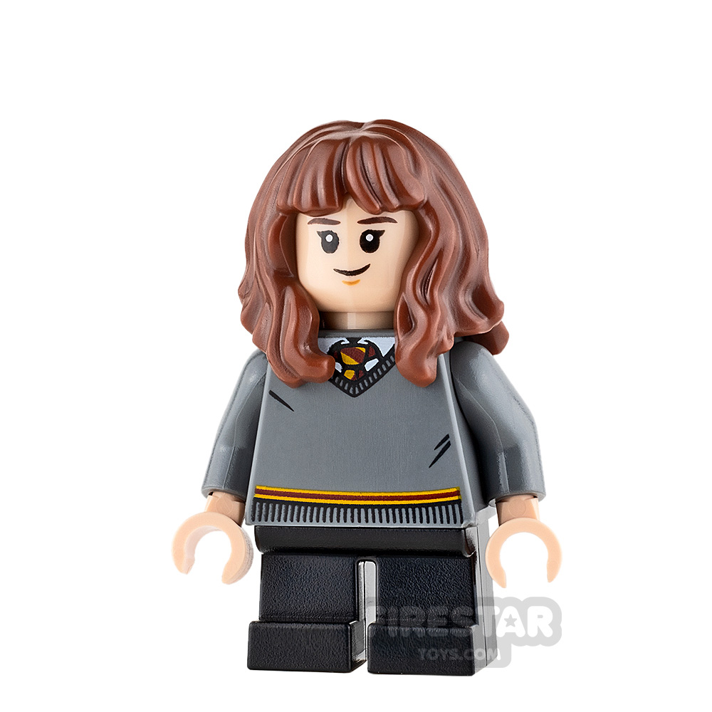 LEGO Harry Potter Minifig in Dark-Red Quidditch Uniform with broom 