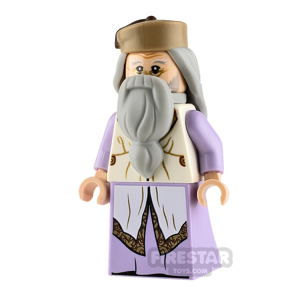 LEGO Harry Potter Minifigure Albus Dumbledore Lavender Robe 