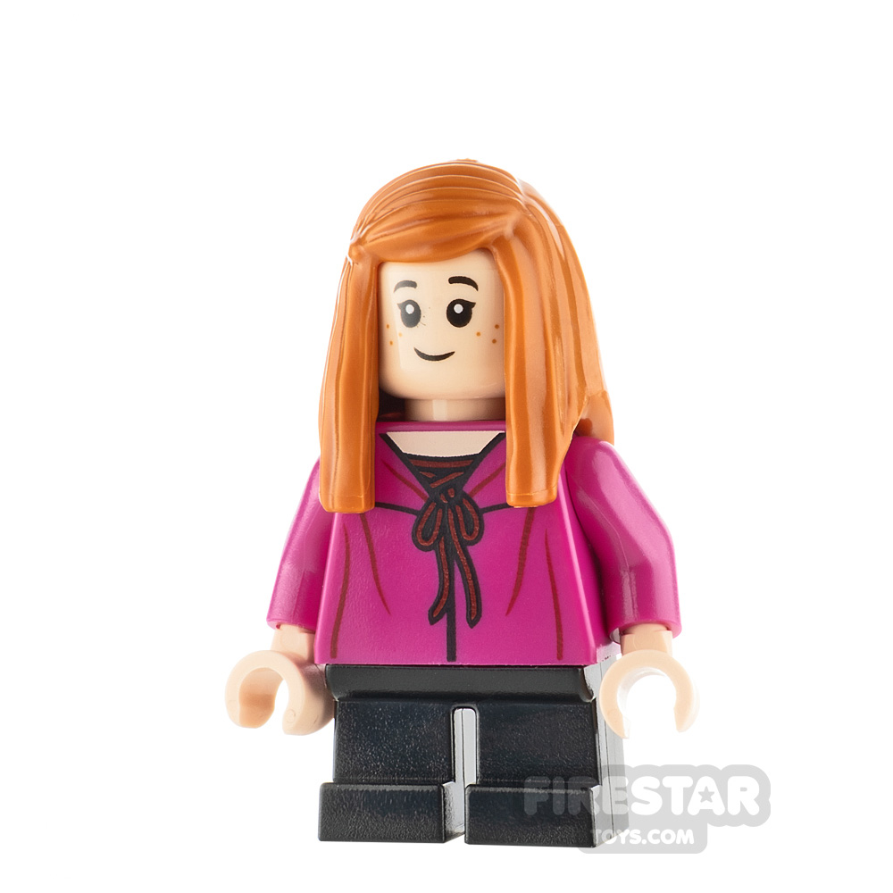 LEGO Harry Potter Minifigure Ginny Weasley Magenta Shirt 