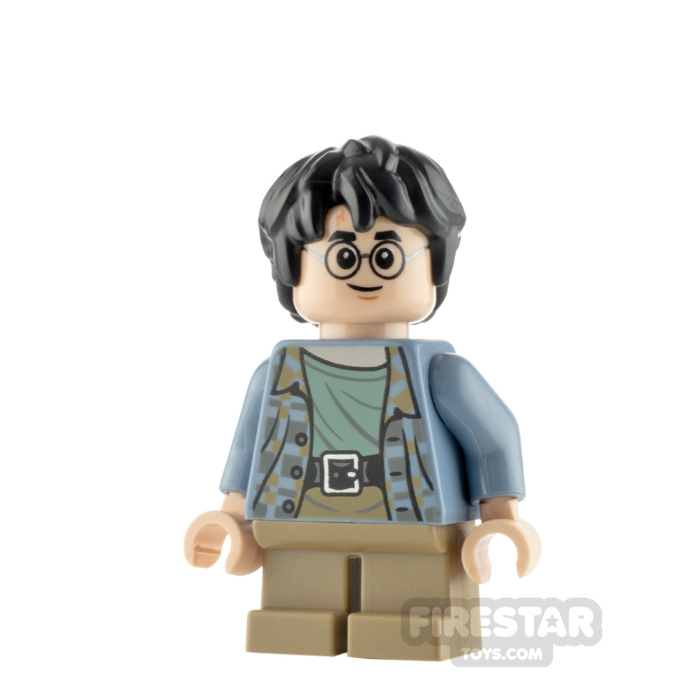 LEGO Harry Potter Minifigure Harry Potter Sand Blue Jacket Smiling 
