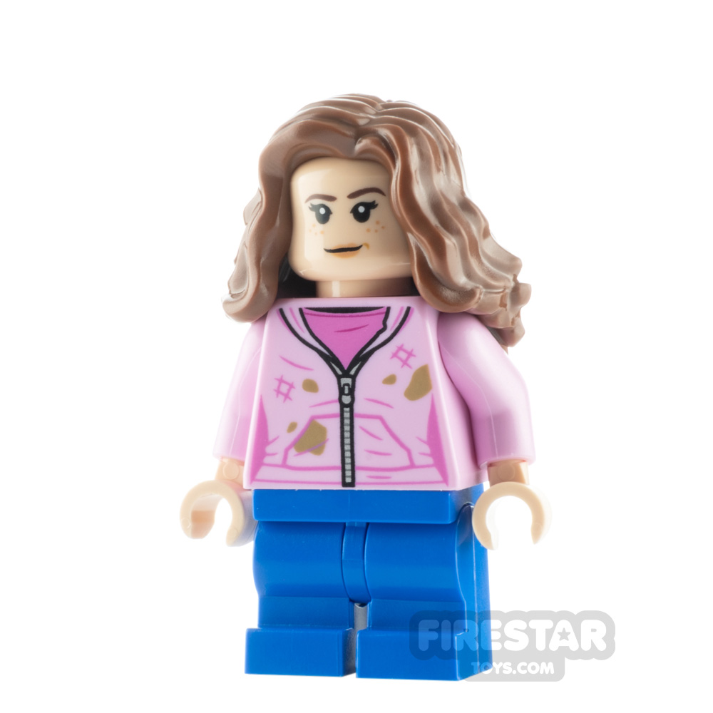 LEGO Harry Potter Minifigure Hermione Granger Bright Pink Jacket with Stains 