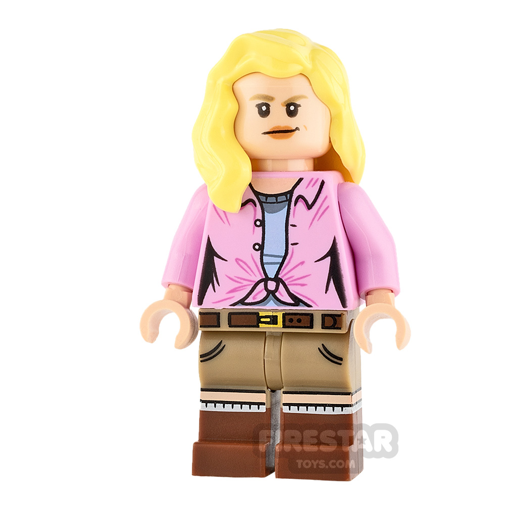 LEGO Jurassic World Figure Ellie Sattler Hair Over Shoulder 