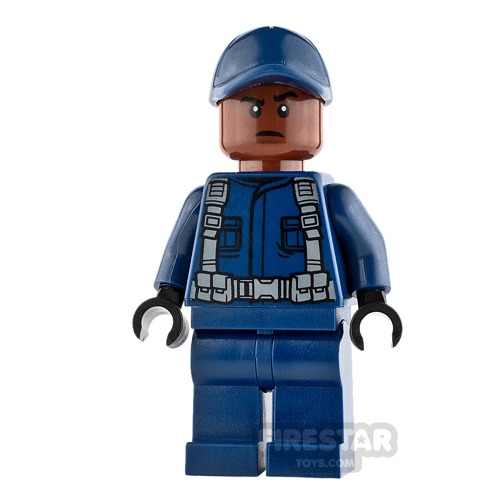 LEGO Jurassic World Figure - Guard - Reddish Brown Head 