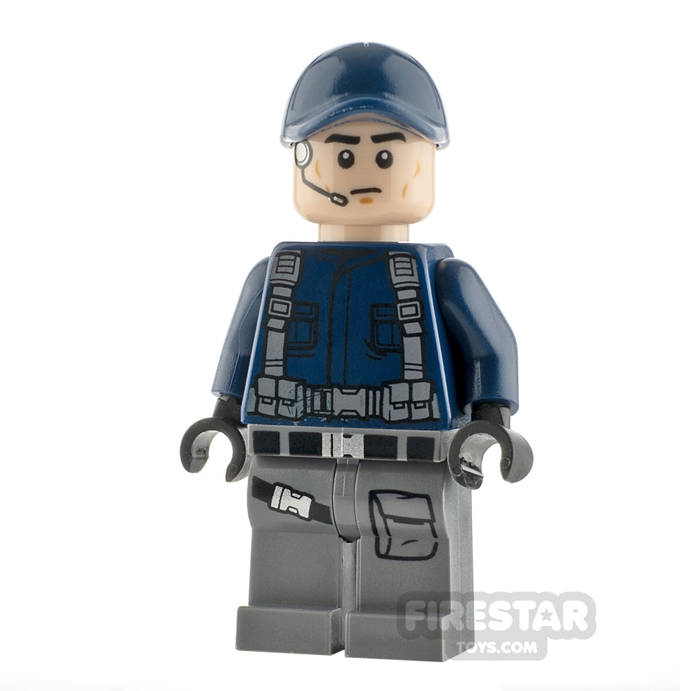 LEGO Jurassic World Figure ACU Trooper with Cap 