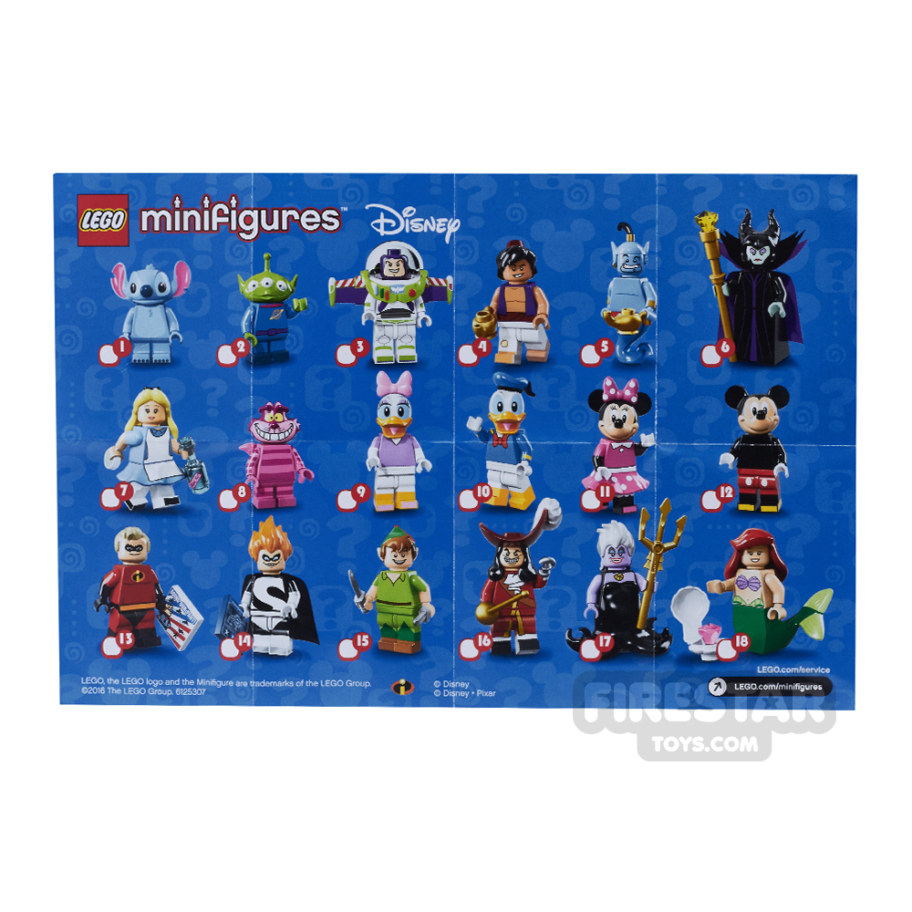 LEGO - Disney Minifigures Collectable Leaflet