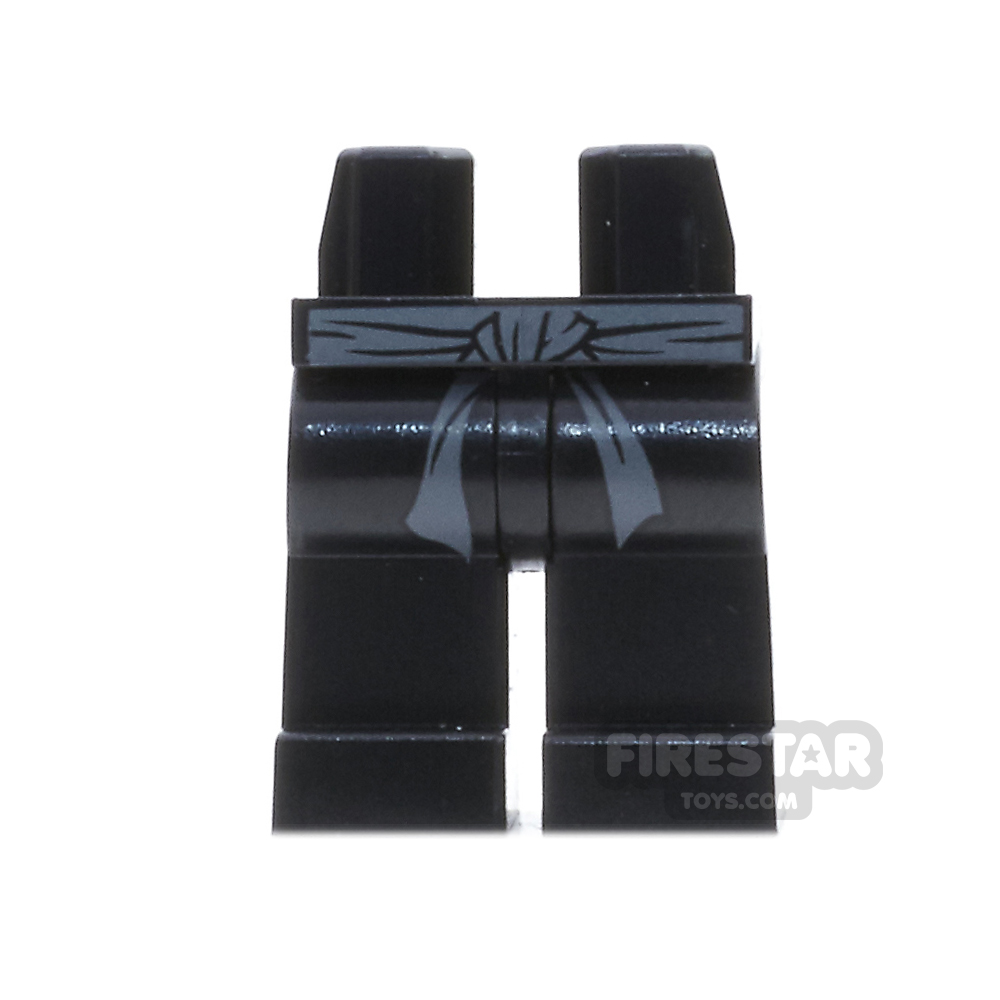 LEGO Mini Figure Legs - Ninjago - Black with Belt