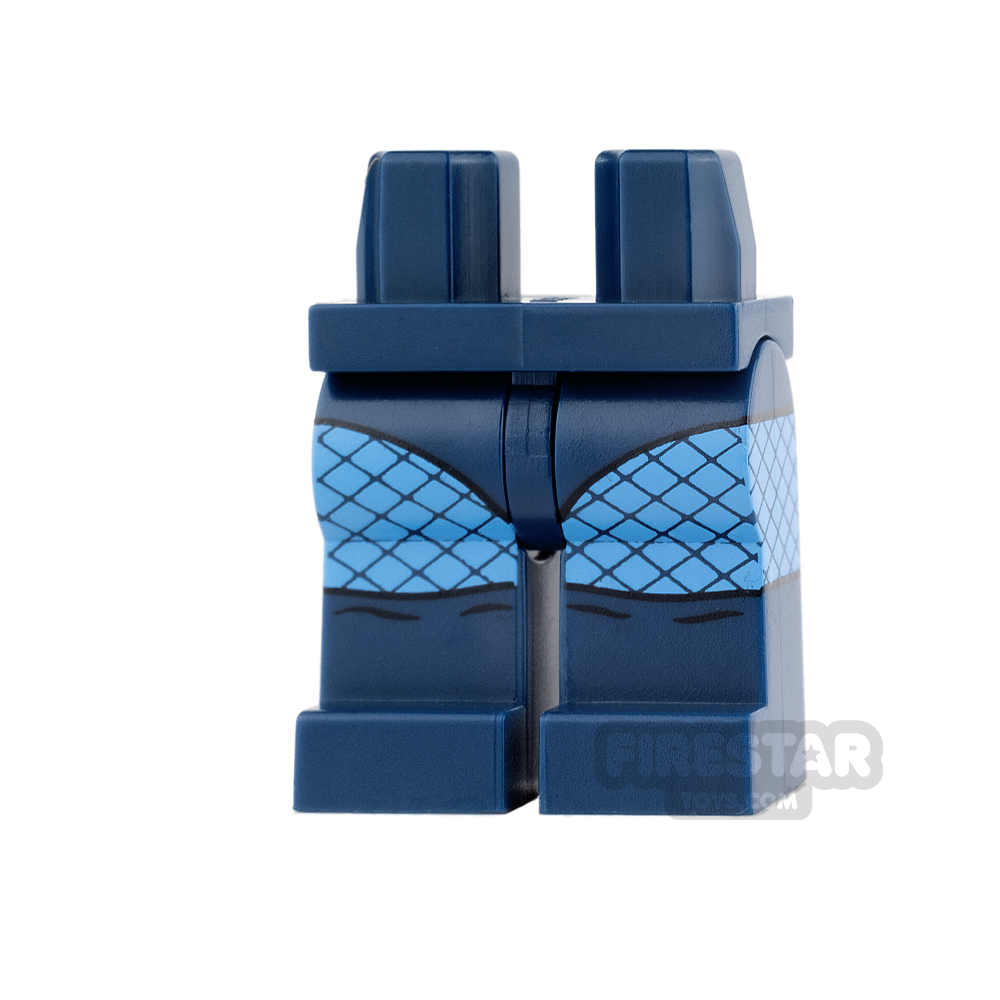 LEGO Mini Figure Legs - Dark Blue with Fishnet Tights DARK BLUE