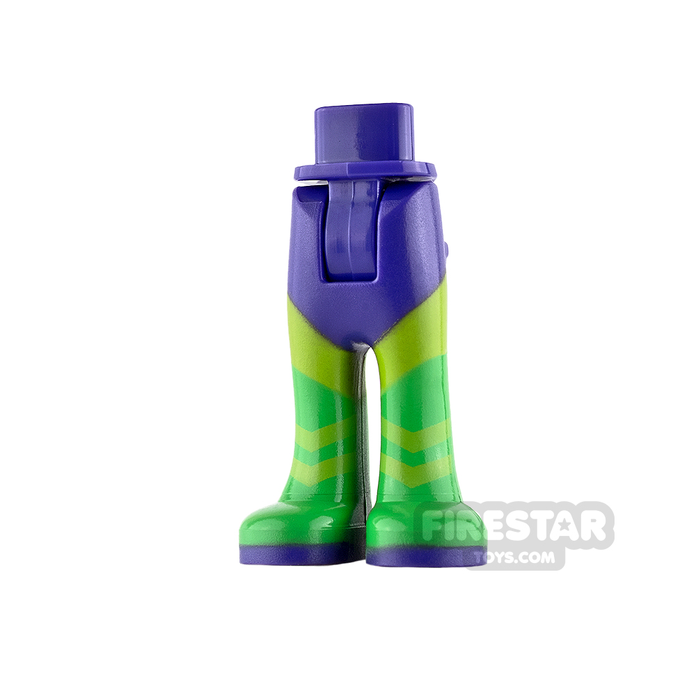 LEGO Super Hero Girls Mini Figure Legs - Purple with Green Boots