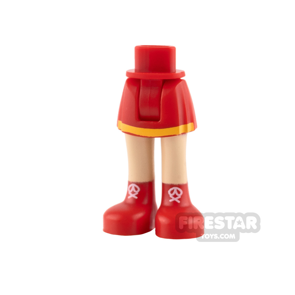 LEGO SHG Mini Figure Legs Red Skirt 