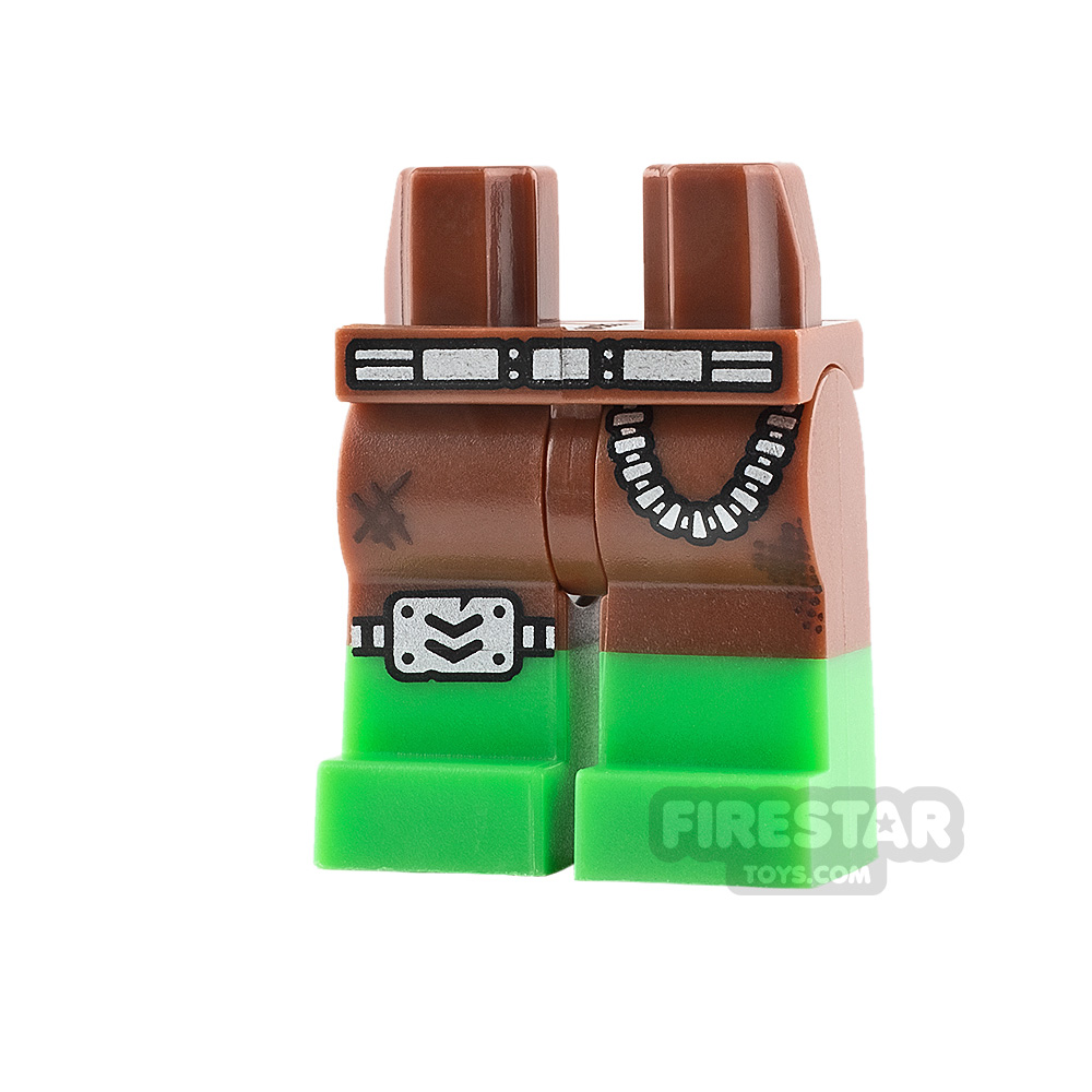 LEGO Mini Figure Legs - Bright Green Boots