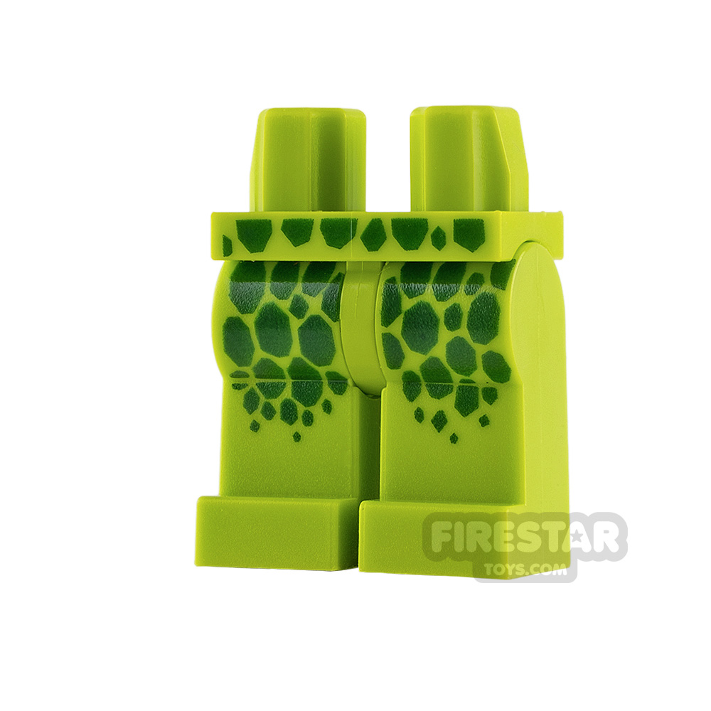 LEGO Minifigure Legs Snake with Scales LIME
