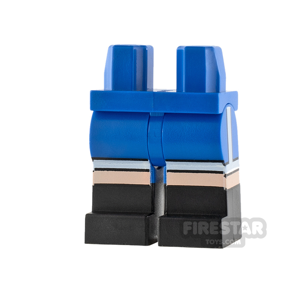 LEGO Minifigure Legs Boots and White Stripes 