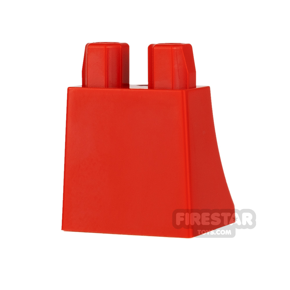 LEGO Minifigure Legs Curved Skirt RED