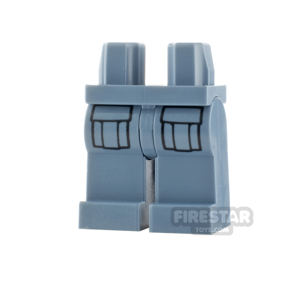 LEGO Minifigure Legs Cargo Pockets SAND BLUE