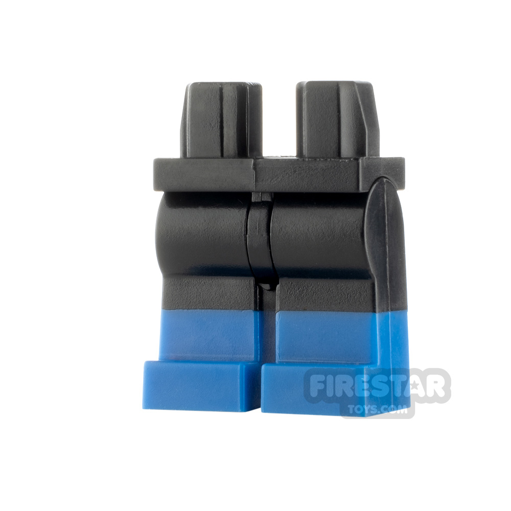 LEGO Minifigure Legs Blue Boots BLACK