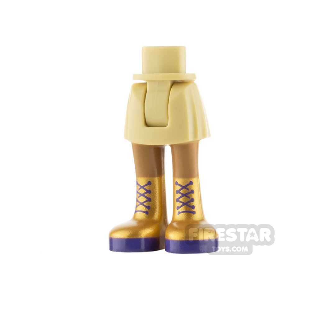 LEGO Friends Minifigure Legs Skirt with Boots FLESH