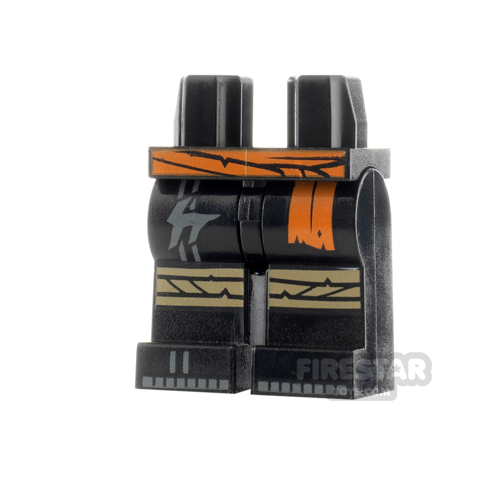 LEGO Minifigure Legs Sash and Knee Wrappings BLACK