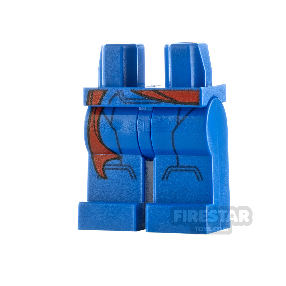 LEGO Minifigure Legs Armour with Sash BLUE