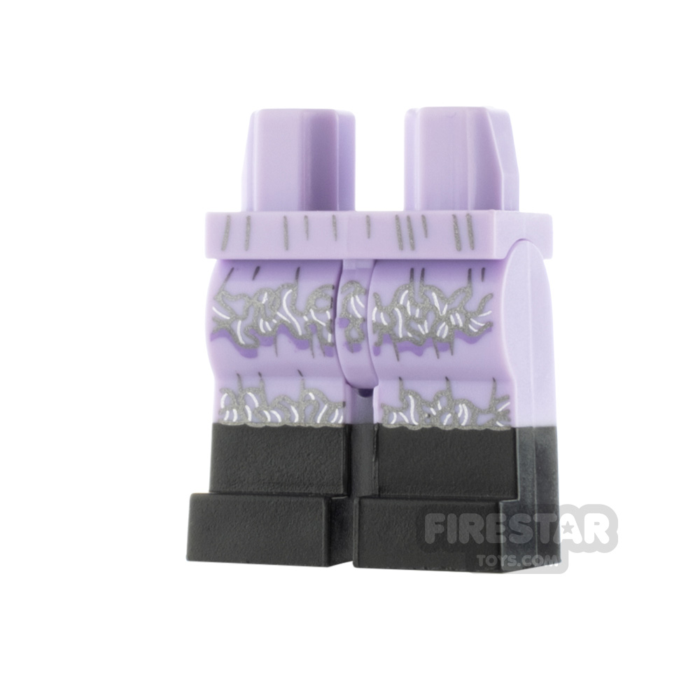 LEGO Minifigure Legs Ruffled Dress with Boots LAVENDER