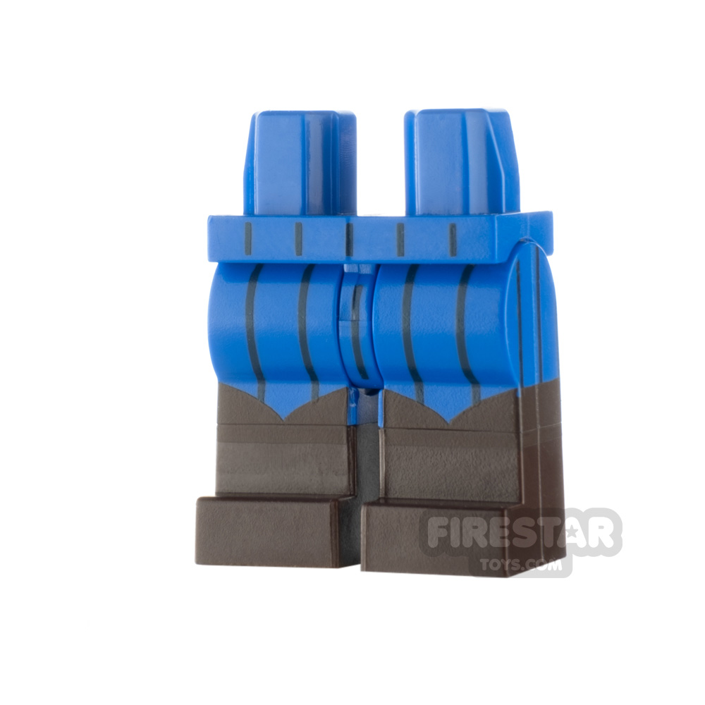 LEGO Minifigure Legs Troubadour Pinstripes and Boots BLUE