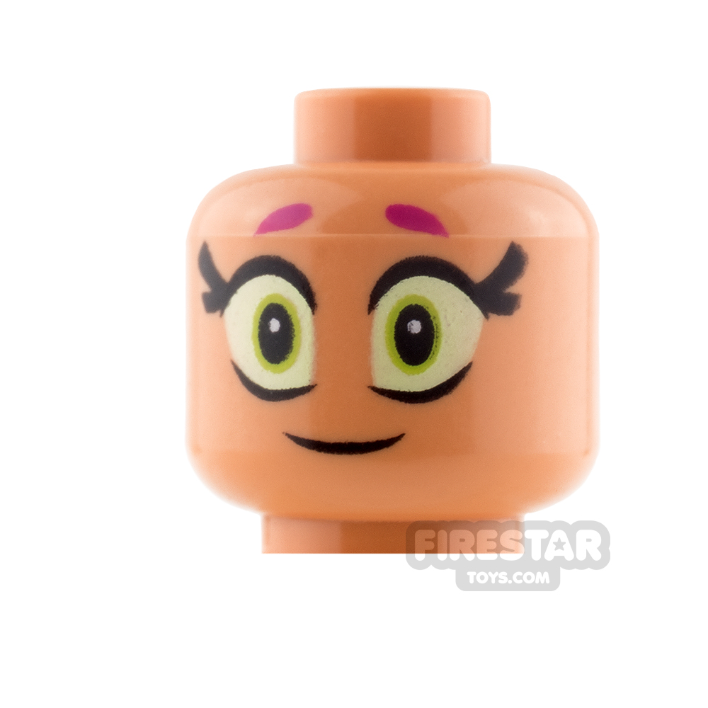 LEGO Minifigure Heads Starfire Large Eyes FLESH